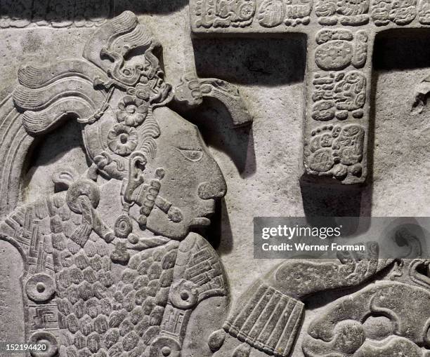 Lintel 26 from structure 23 at Yaxchilan records that on 9,14.12.6.12, or February 12th AD 724, Lord Shield Jaguar received his battle garb,...