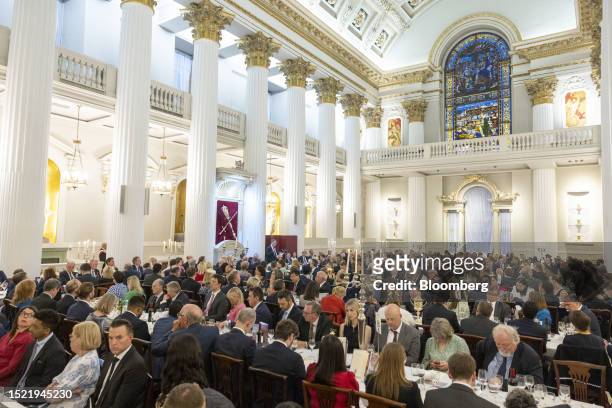 Andrew Bailey, governor of the Bank of England , addresses the annual Financial and Professional Services Dinner at Mansion House in London, UK, on...