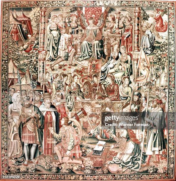 The tapestry Bouche dOr becomes the vassal of Amour from the series The Romaunt of the Rose, Based on the homonymous poem it tells of a young mans...