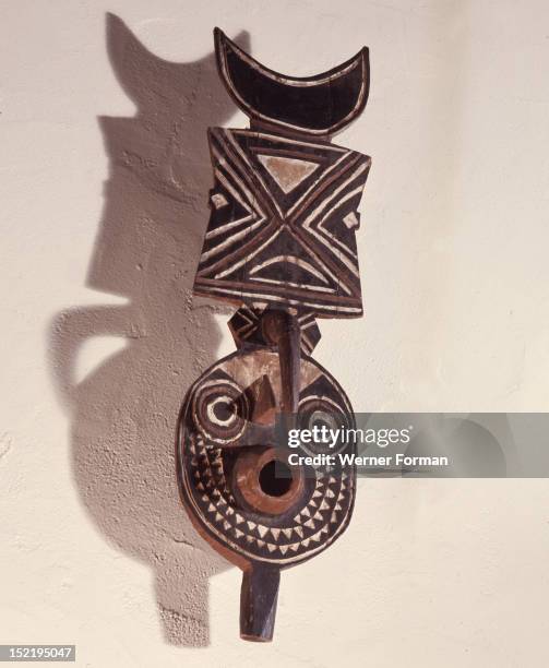 Mask known as Do, thought to act as a village guardian spirit, Burkina Faso. Bobo.
