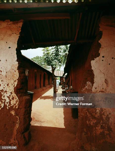 Inside the Oba's palace, Benin City, Nigeria. Edo. 20th circa Benin City.