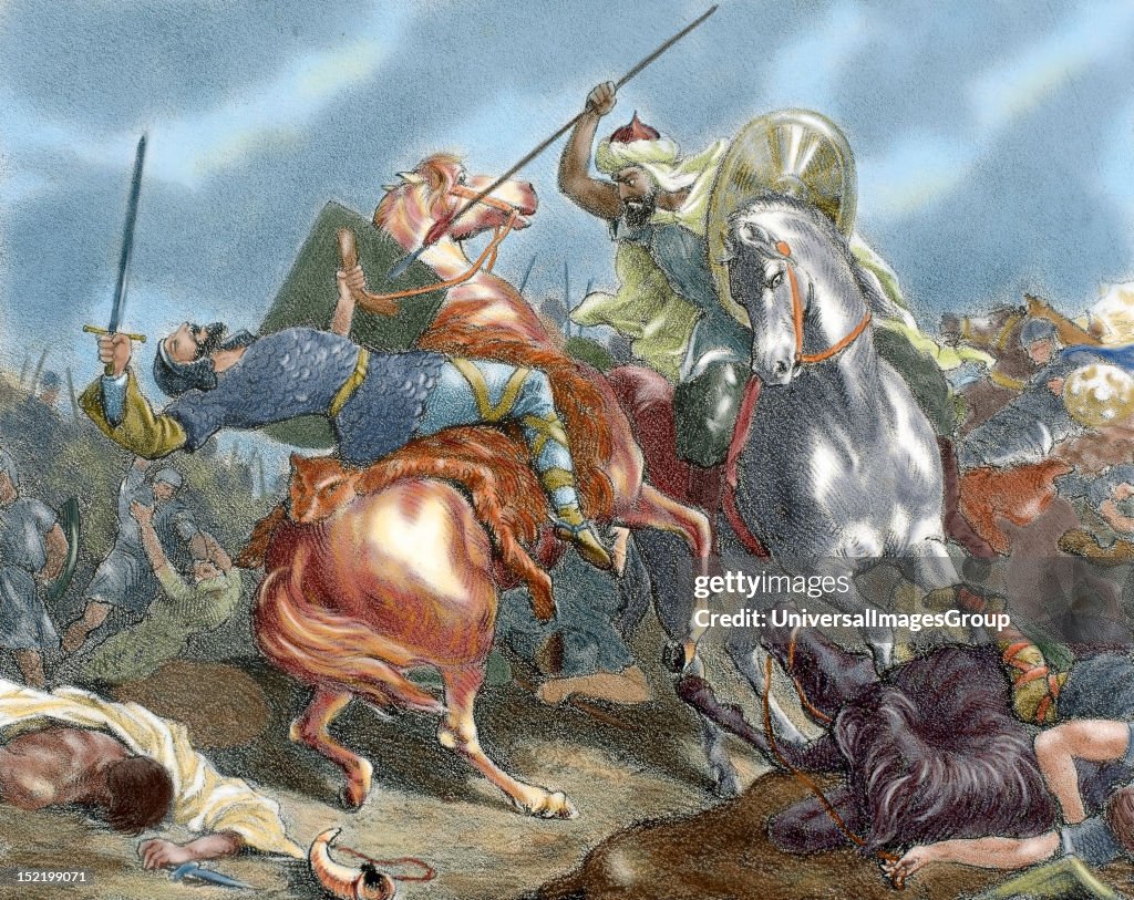 African King Roderick Roderic, Last Visigoth king of Iberia , Death of Roderic by Tariq ibn ...