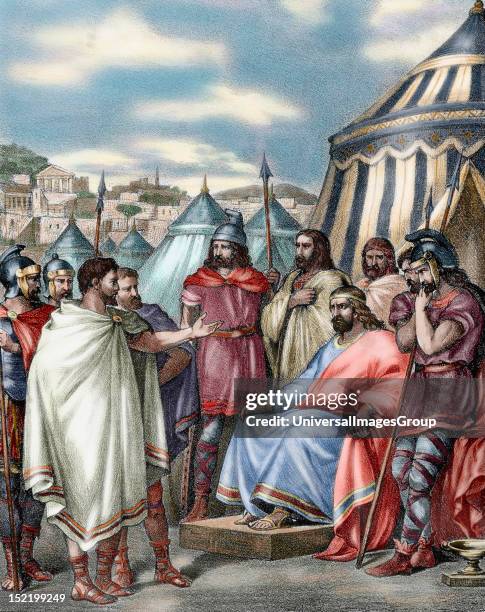 Sack of Rome led by Alaric I , King of the Visigoths , during the reign of Emperor Honorius, It was a decisive event in the decline of the Roman...