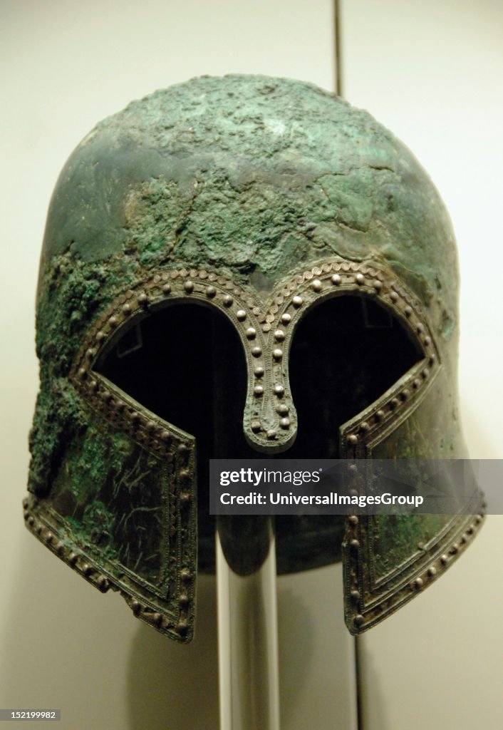Bronze helmet of Corinthian style