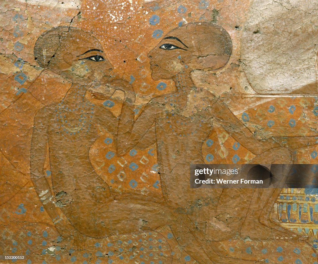 The Princesses fresco, daughters of Akhenaten