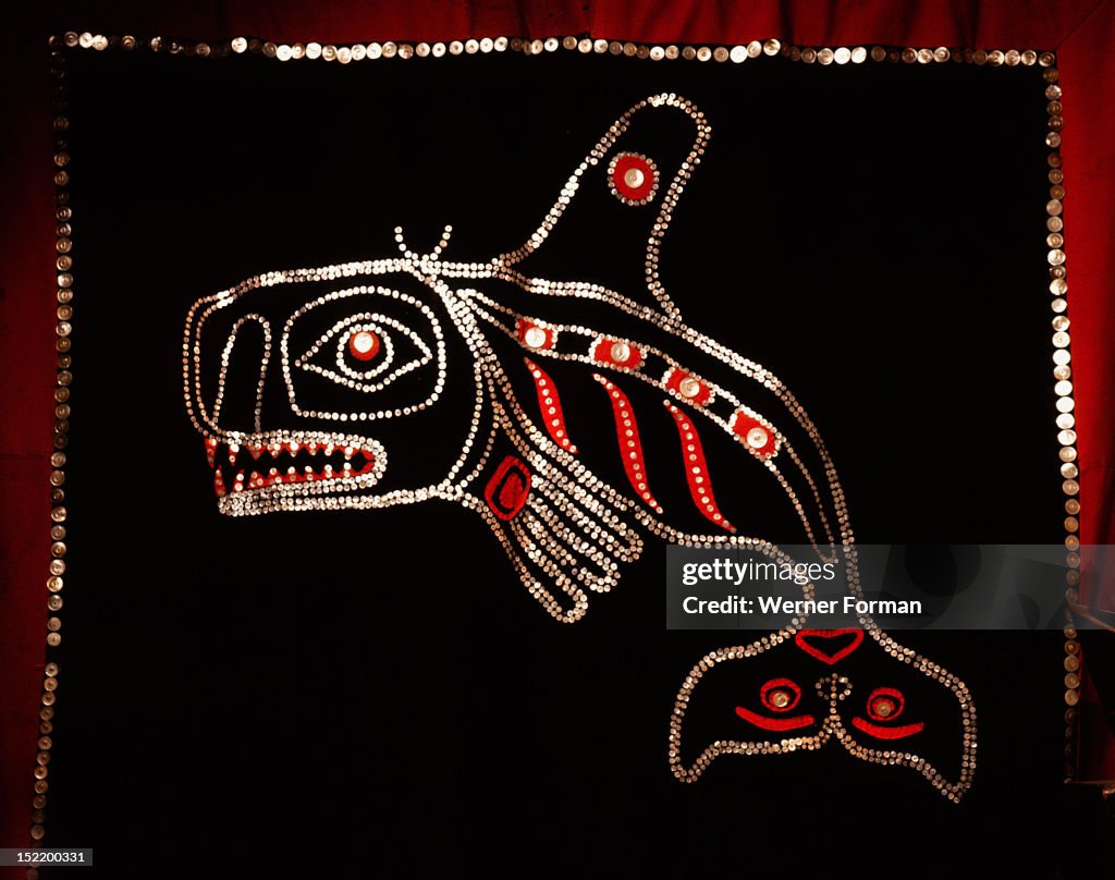 A ceremonial blanket of Hudson Bay Co