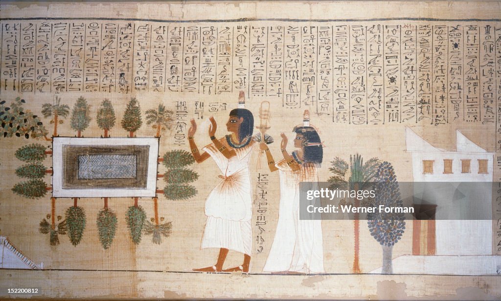 A vignette from the Book of the Dead of Nakhte, an important scribe