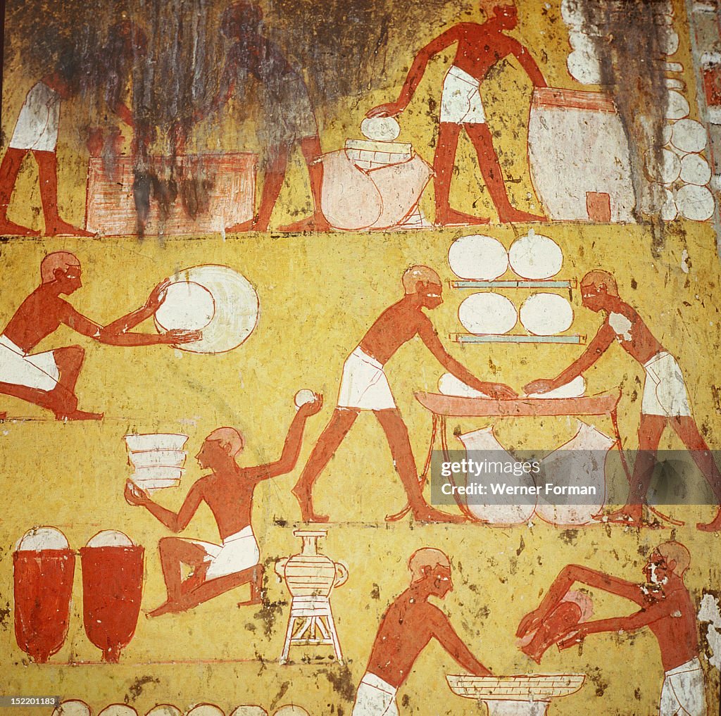 Painting in the tomb of Qenamun, West Thebes