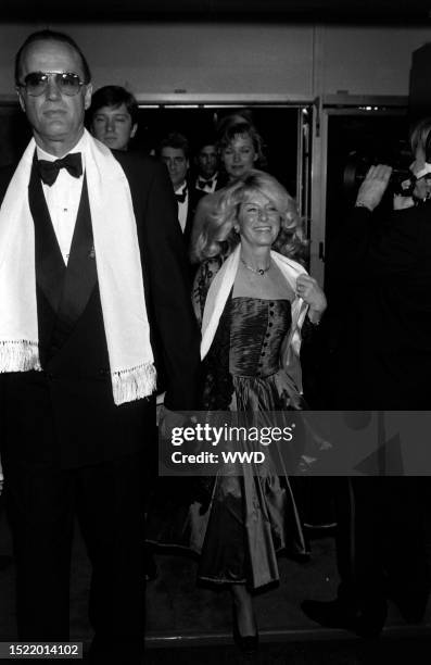 Peter Fonda and Portia Rebecca Crockett attend an event at the Hollywood Palladium in Los Angeles on November 13, 1993.