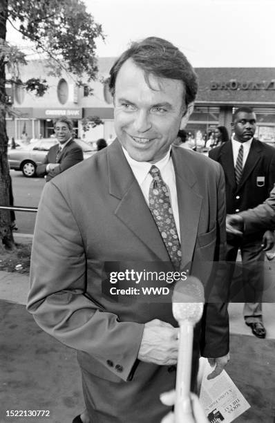 Sam Neill attends an event at the Uptown Theater in Washington, D.C., on June 9, 1993.
