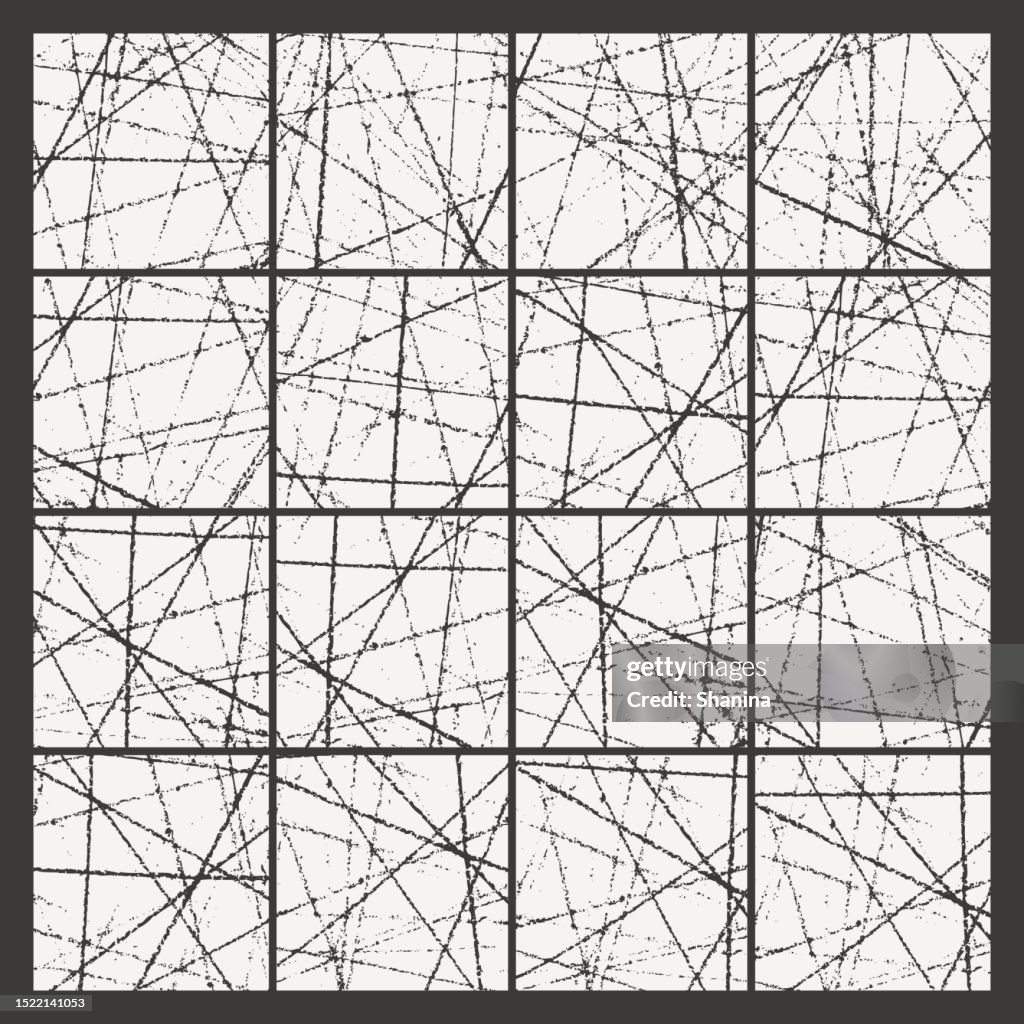 Distressed Grid Distressed Scratches Grid Background V2 High-Res Vector Graphic - Getty ...