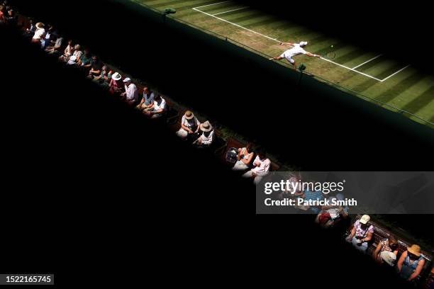 Christopher O'Connell of Australia plays a forehand against Jiri Vesely of Czech Republic in the Men's Singles second round match during day five of...