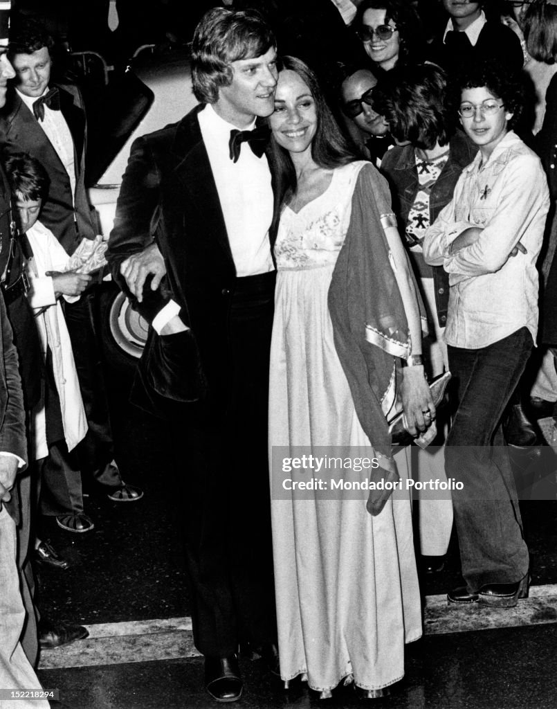 Malcolm McDowell together with his fiancée Margot Bennett