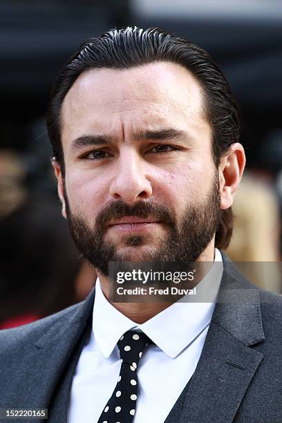 Saif Ali Khan attends the Burberry Prorsum show on day 4 of London Fashion Week Spring/Summer 2013, on September 17, 2012 in London, England.