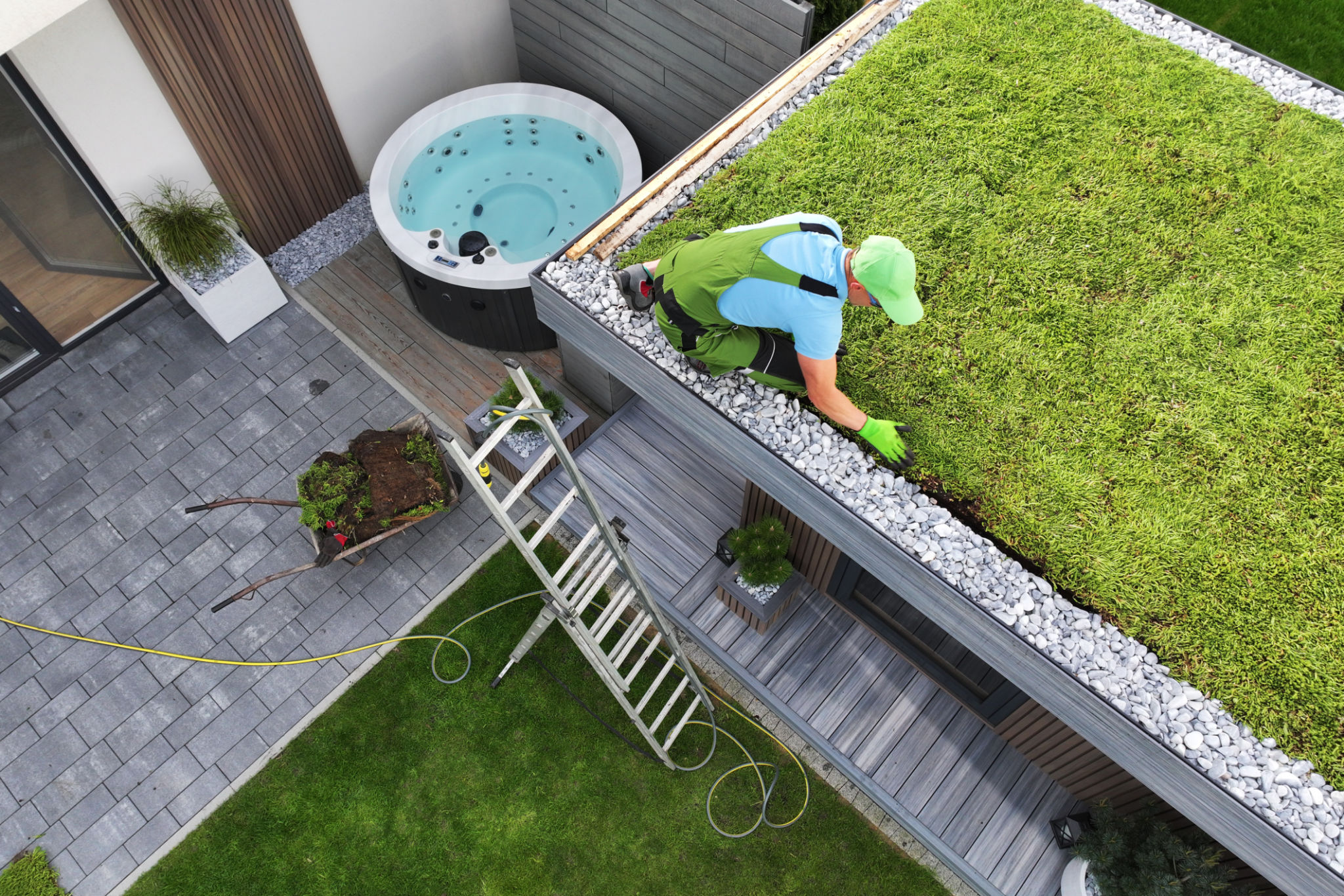 green roof installation