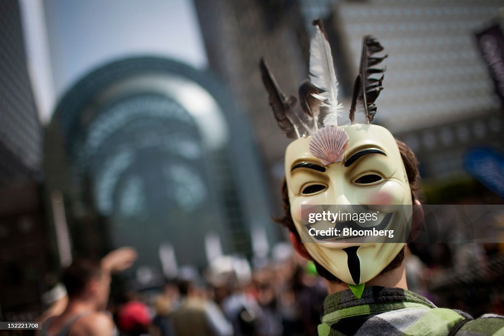 Protestors Mark Anniversary Of Occupy Wall Street Movements