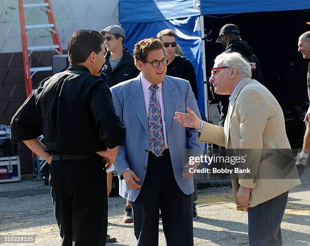 On Location For The Wolf Of Wall Street Photos et images de collection