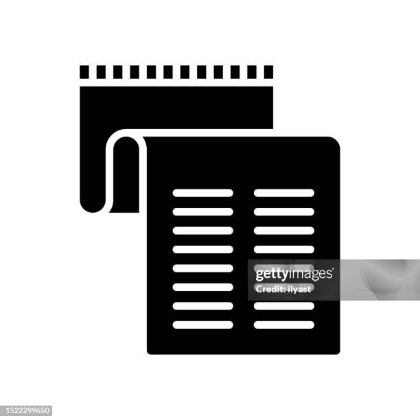 consignment black line & fill vector icon - consignment icon stock illustrations