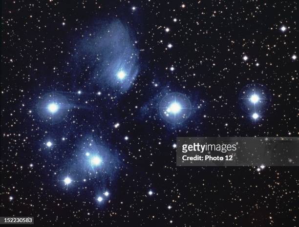 The Pleiades , famous star cluster in the boreal Taurus constellation.