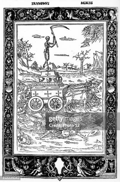 Triumph of death at the time of plague epidemic.