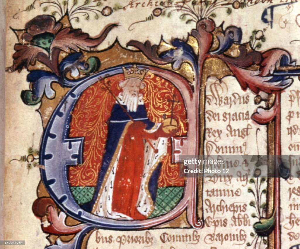 Edward III giving the Magna Carta, enlargement.