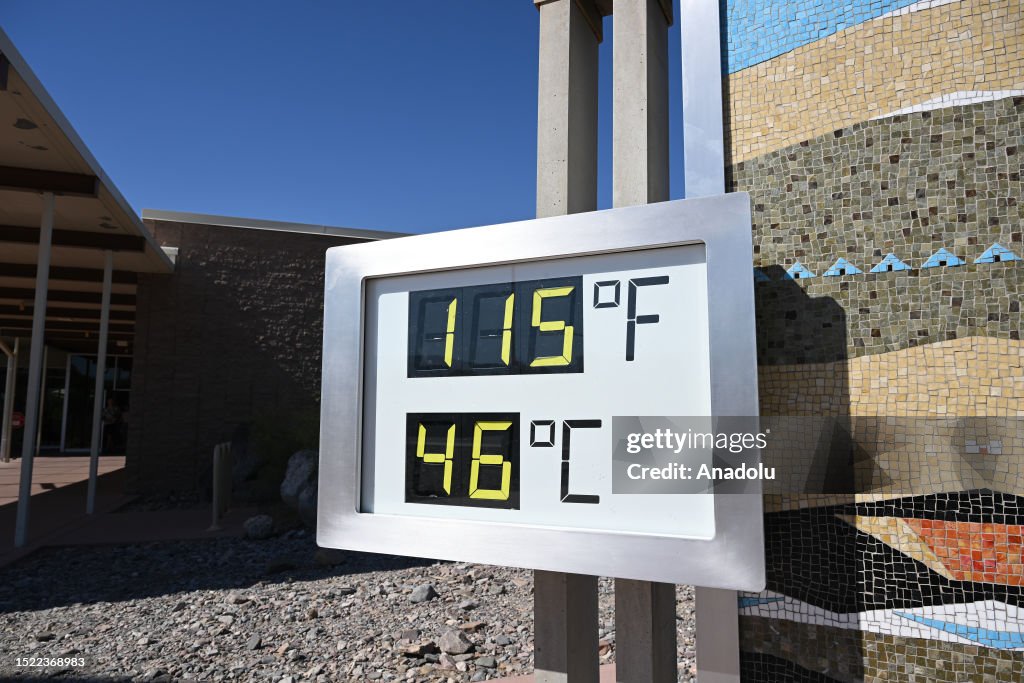Extreme hot weather in Death Valley of California