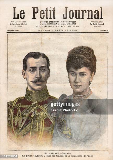 Newspaper of Saturday 9th 1892, N°59, Prince Albert Victor of Wales and Princess of Teck.