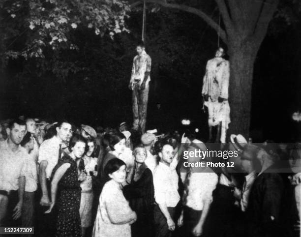 Lynching of two black men in Marion, Indiana United States, New York, Schomburg Center.