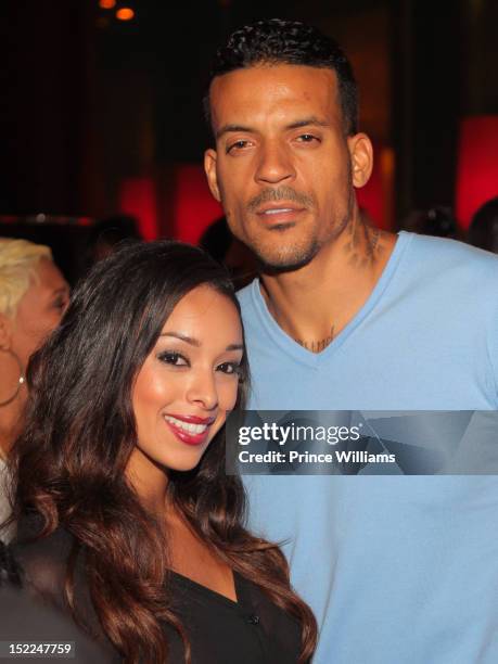 Gloria Govan and Matt Barnes attends Gloria Govan and Matt Barnes celebrate An Evening at Vanquish Nightclub at Vanquish on September 13, 2012 in...