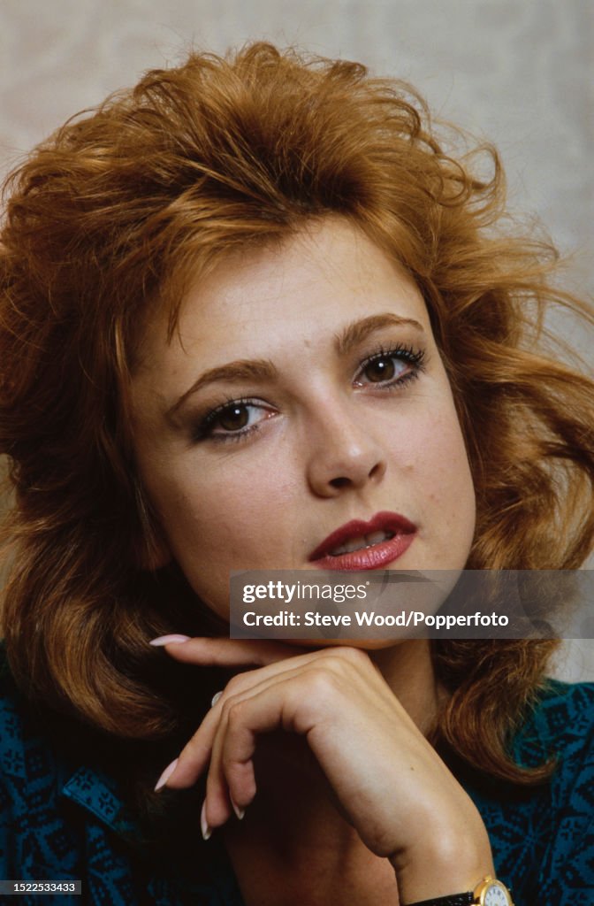 English actress Emma Samms photographed in London, England on 13th ...
