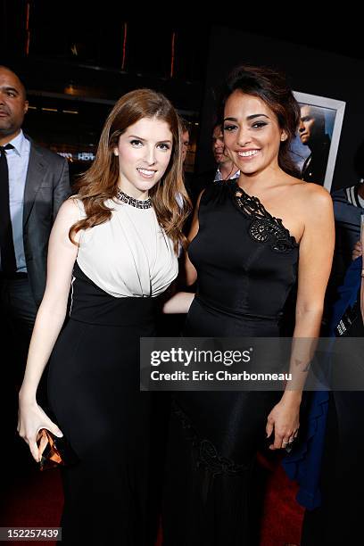 Anna Kendrick and Natalie Martinez at Open Road Films' "End Of Watch" Premiere held at Regal Cinemas L.A. LIVE Stadium 14 on September 17, 2012 in...