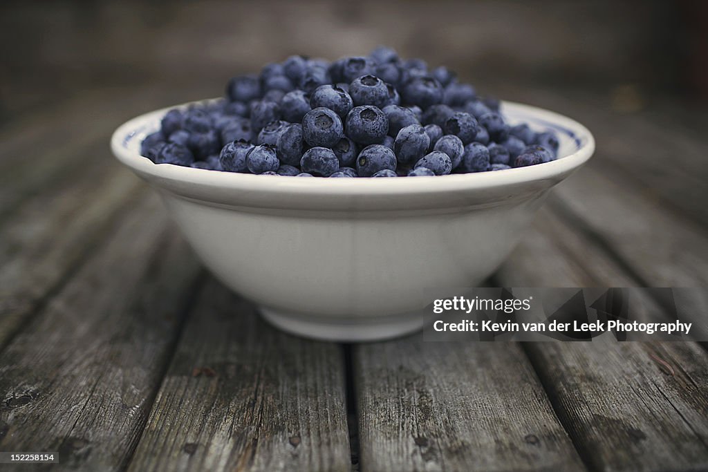 Bowl of blueberries