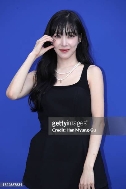 Tiffany of South Korean girl group Girls' Generation is seen at the 'TIME' 30th anniversary 2023 FW collection on July 06, 2023 in Seoul, South Korea.