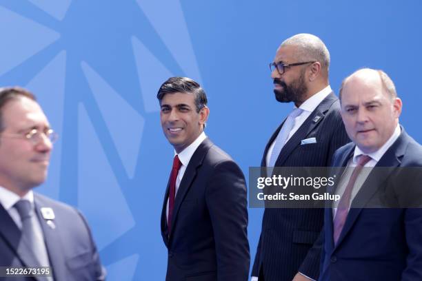 British Prime Minister Rishi Sunak, Secretary of State for Foreign, Commonwealth and Development Affairs James Cleverly and Secretary of State for...