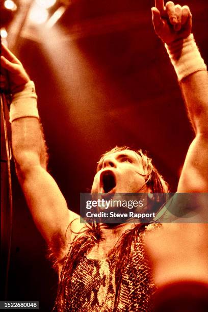 Bruce Dickinson of Iron Maiden, World Slavery Tour Royal Concert Hall, Nottingham 9/29/84