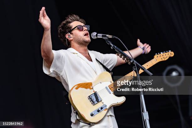 Niall Horan performs on stage on the first day of the TRNSMT Festival 2023 at Glasgow Green on July 07, 2023 in Glasgow, Scotland.