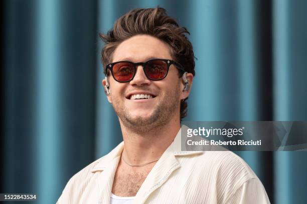 Niall Horan performs on stage on the first day of the TRNSMT Festival 2023 at Glasgow Green on July 07, 2023 in Glasgow, Scotland.
