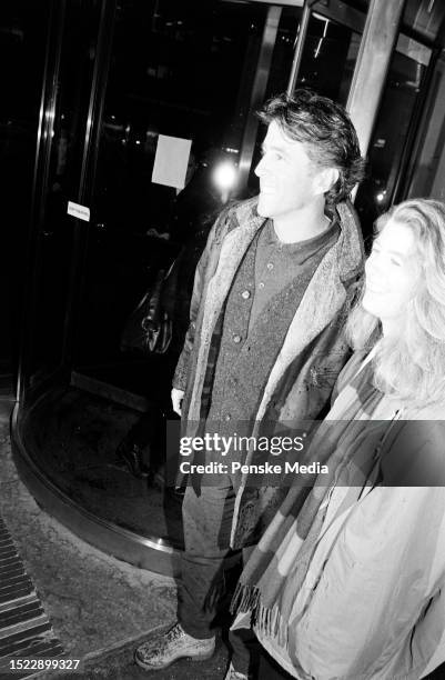 Christopher Lawford and Jeannie Olson attend the local premiere of "James and the Giant Peach" at the Sony Lincoln Square Theater in New York City on...