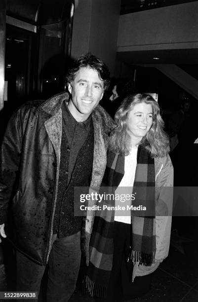 Christopher Lawford and Jeannie Olson attend the local premiere of "James and the Giant Peach" at the Sony Lincoln Square Theater in New York City on...