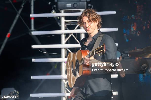 Dean Lewis performs on stage on the first day of the TRNSMT Festival 2023 at Glasgow Green on July 07, 2023 in Glasgow, Scotland.