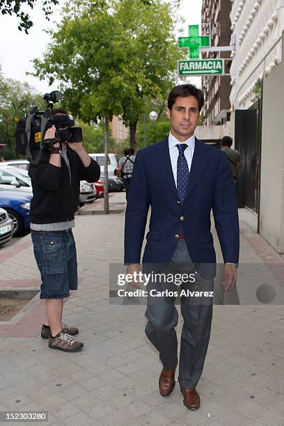 Spanish bullfighter Francisco Rivera attends PLaza de Castilla Court on September 18, 2012 in Madrid, Spain. Francisco Rivera and ex wife Eugenia...