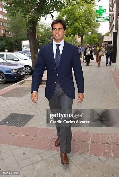 Spanish bullfighter Francisco Rivera attends PLaza de Castilla Court on September 18, 2012 in Madrid, Spain. Francisco Rivera and ex wife Eugenia...