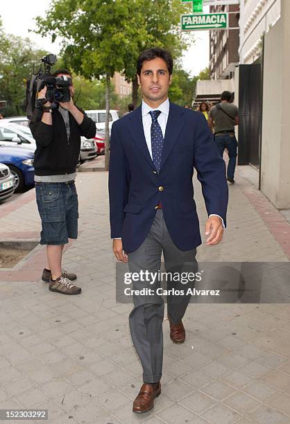 Spanish bullfighter Francisco Rivera attends PLaza de Castilla Court on September 18, 2012 in Madrid, Spain. Francisco Rivera and ex wife Eugenia...