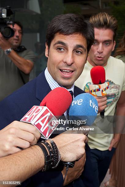 Spanish bullfighter Francisco Rivera attends PLaza de Castilla Court on September 18, 2012 in Madrid, Spain. Francisco Rivera and ex wife Eugenia...