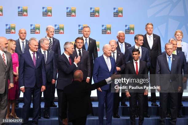 Prime Minister of North Macedonia Dimitar Kovacevski, Prime Minister of Norway Jonas Gahr Store, President of Poland Andrzej Duda, Prime Minister of...