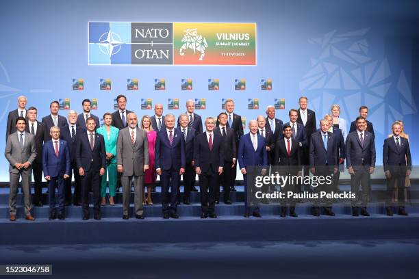 Latvian Prime Minister Krisjanis Karins, Luxembourg Prime Minister Xavier Bettel, Incumbent president of Montenegro Jakov Milatovic, Dutch Prime...