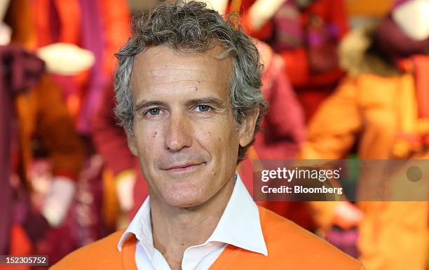 Alessandro Benetton, chairman of Benetton Group SpA, poses for a photograph following the launch of the company's "Unemployee of the Year"...