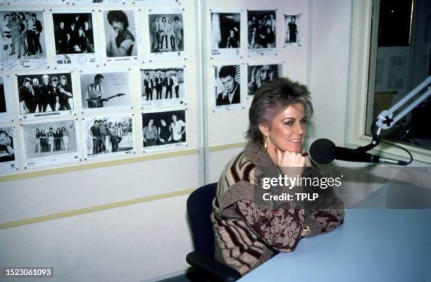 Canadian singer Anne Murray sits for an in New York, New York, October 1982.