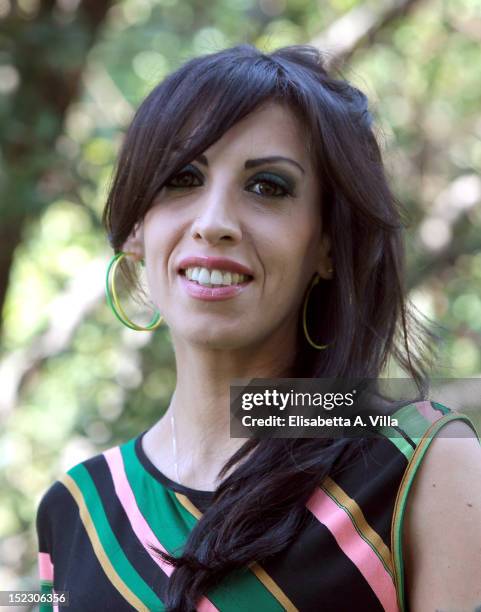 Singer Ania attends 'Una Donna X La Vita' Photocall at Villa Borghese on September 18, 2012 in Rome, Italy.