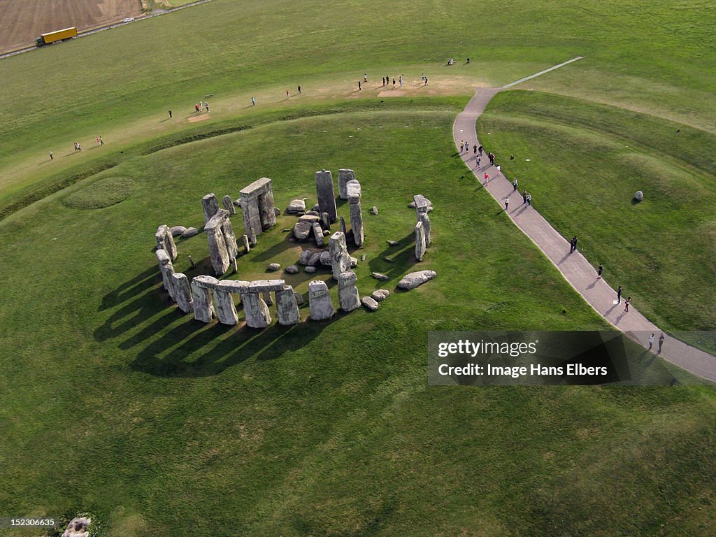 Aerial view of Stonehenge